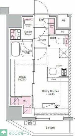 BPRレジデンス田端の物件間取画像